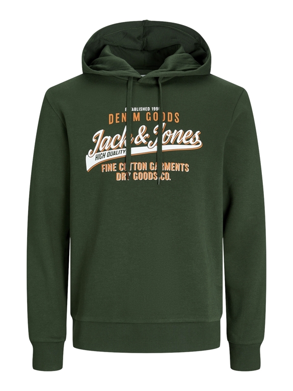 Jack & Jones ELogo Sweat Hood 2 - Kombu Green