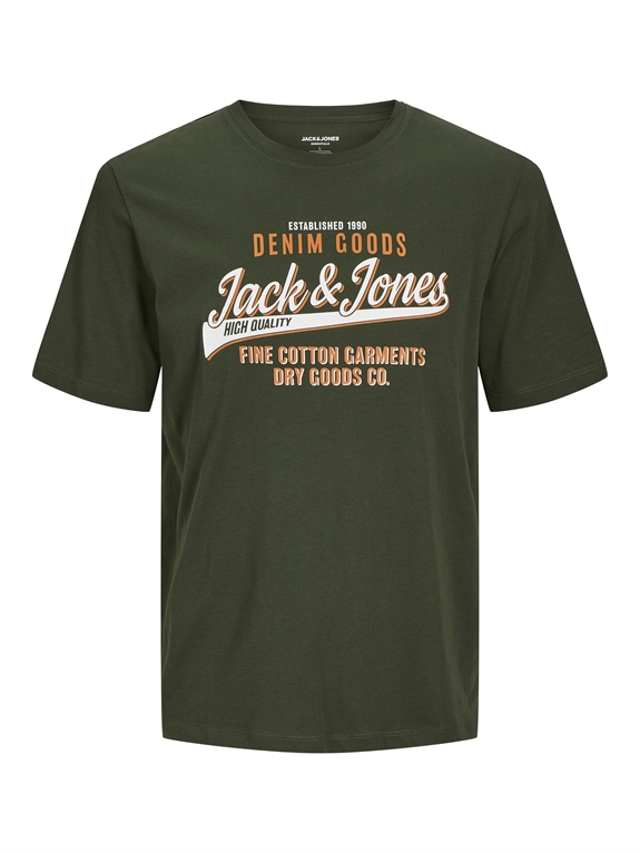 Jack & Jones ELogo Tee SS O-Neck - Kombu Green