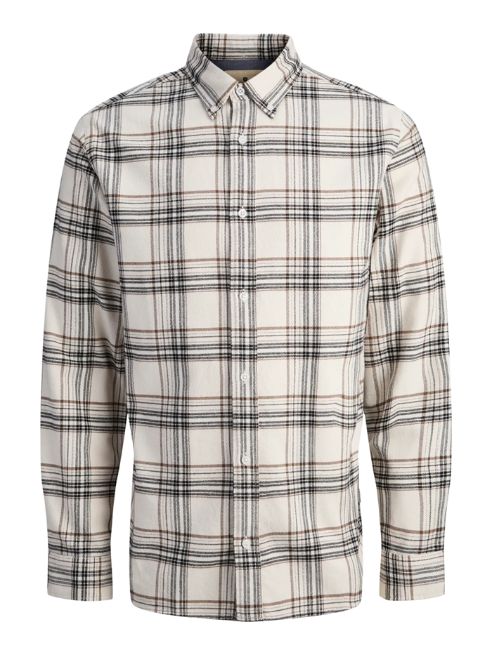 Jack & Jones Jprblubarkley flannel L/S shirt - Moonbeam