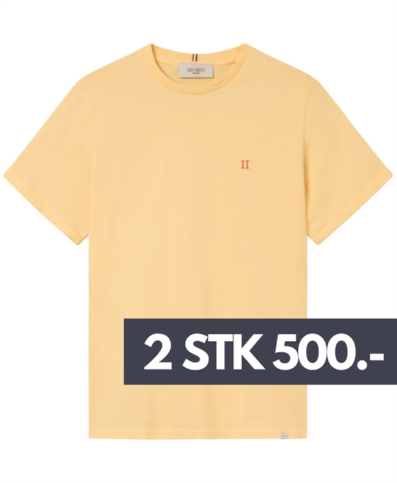 Les Deux Nørregaard T-shirt - Lemon Sorbet/Orange