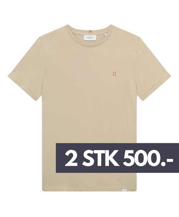Les Deux Nørregaard T-shirt - Light Desert Sand/Orange