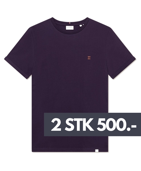 Les Deux Nørregaard T-shirt - Blackberry/Orange