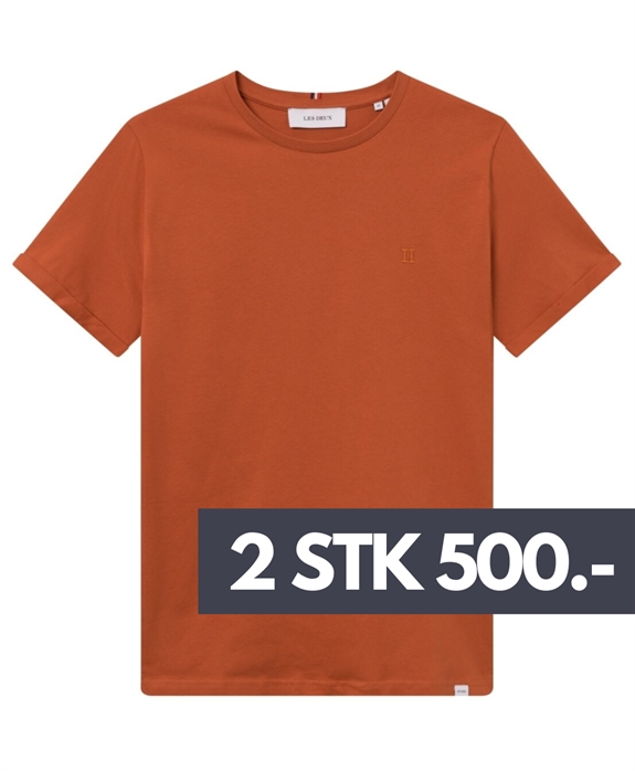 Les Deux Nørregaard t-shirt - Court Orange/Orange