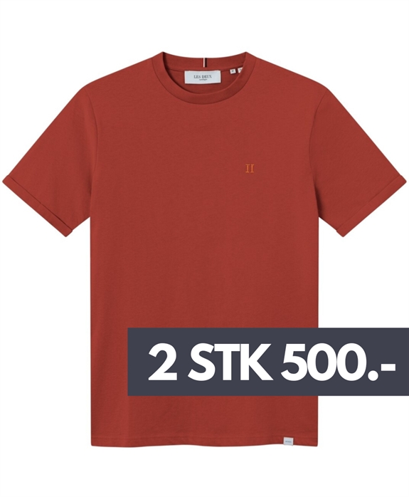 Les Deux Nørregaard t-shirt - Rust Red/Orange