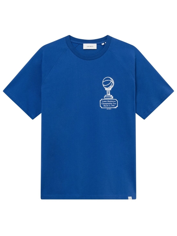 Les Deux Tournament t-shirt - Surf Blue/White