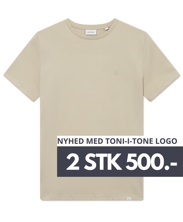 Les Deux Nørregaard Tonal T-shirt - Light Sand