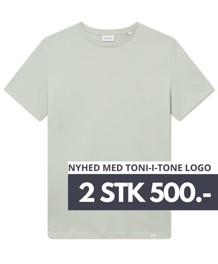 Les Deux Nørregaard Tonal T-shirt - Smoke Green