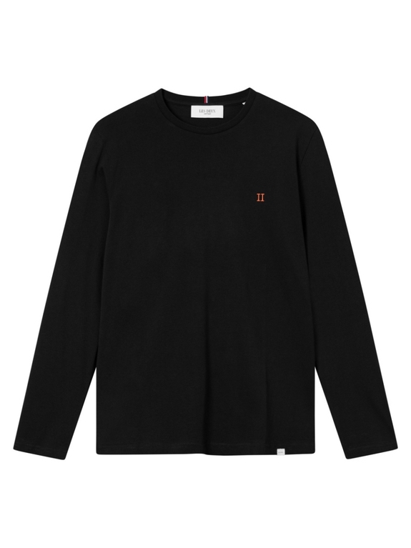 Les Deux Nørregaard LS t-shirt - Black/Orange