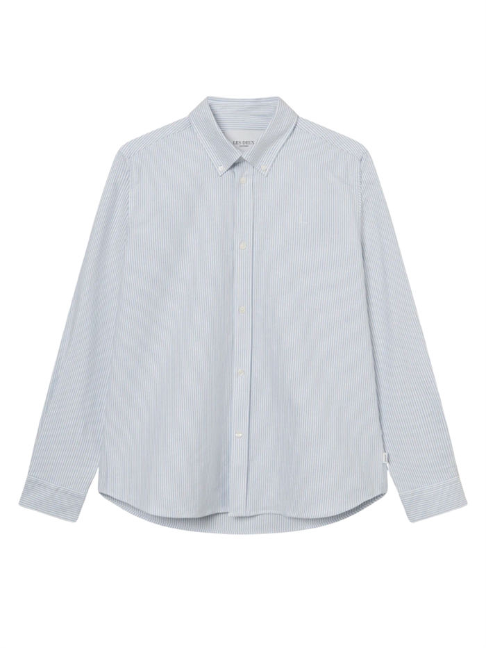 Les Deux Konrad Oxford shirt - Light blue / White