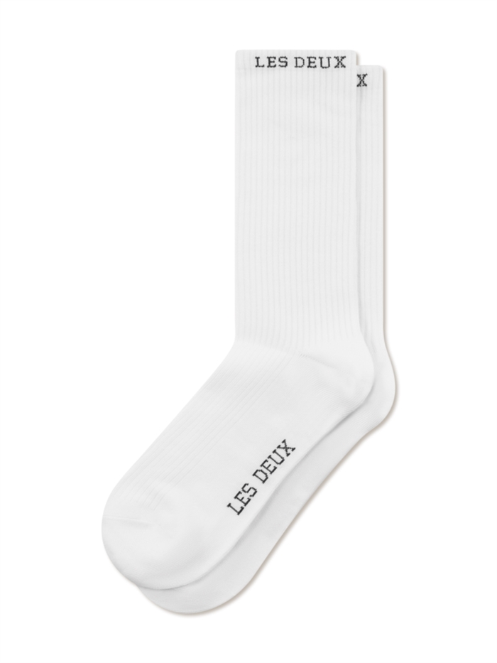 Les Deux Wilfred Socks 2-Pack - White/Black