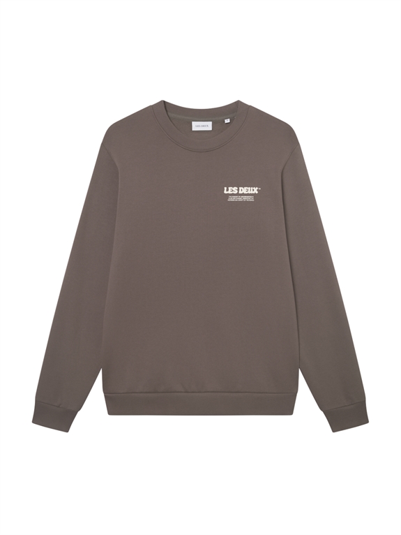 Les Deux Ben Dynamic Sweatshirt - Mountain Grey Brown