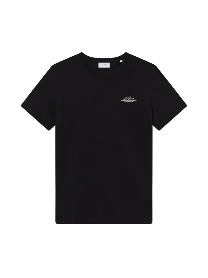 Les Deux Ben Globe T-shirt - Black