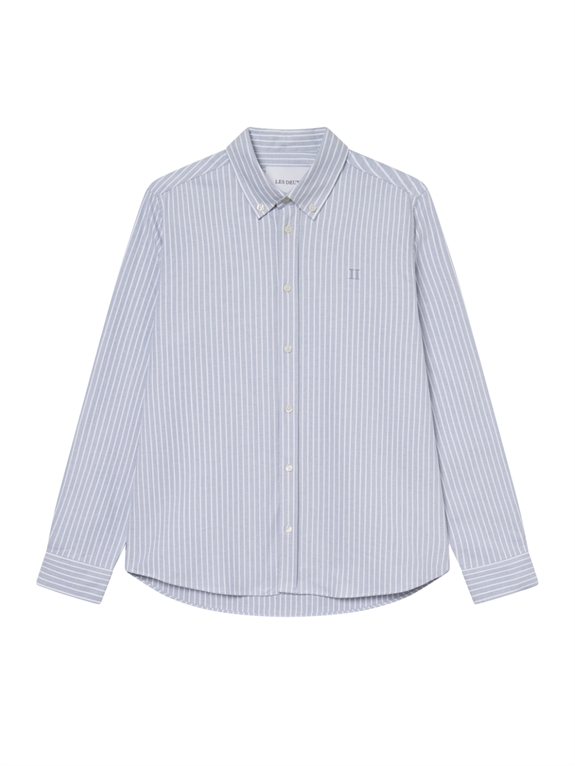Les Deux Konrad Striped Oxford Shirt - Allure