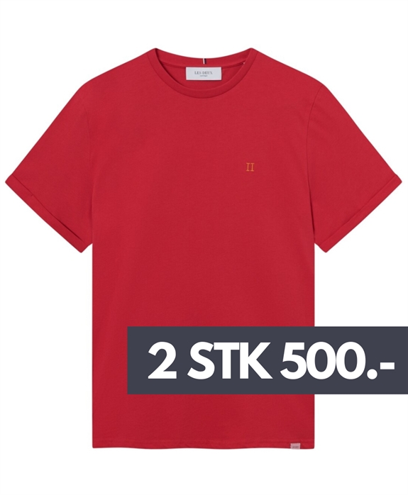 Les Deux Nørregaard t-shirt - Summer Red/Orange