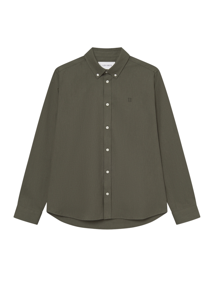 Les Deux Desert Reg Shirt - Olive Night