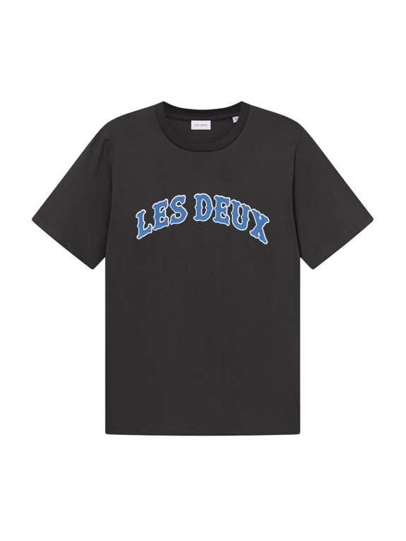 Les Deux Brady Western T-shirt - Raven Grey 
