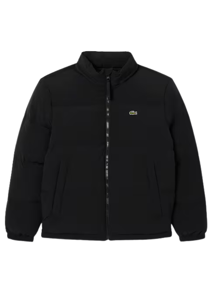 Lacoste Water-Repellent Hooded Down Jacket - Black