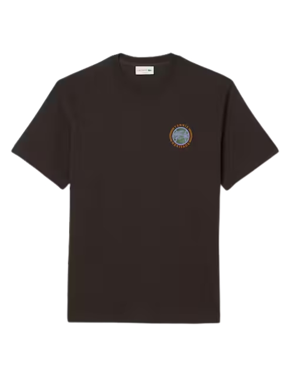 Lacoste Multi Print Jersey T-shirt - Brown