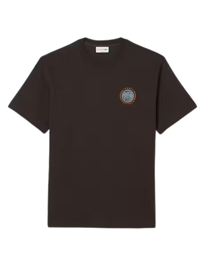 Lacoste Multi Print Jersey T-shirt - Brown