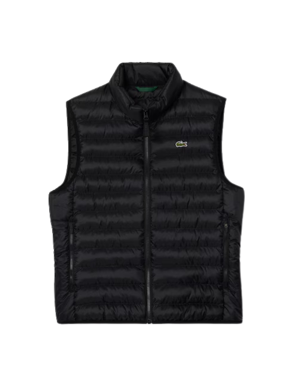 Lacoste Water-Repellent Puffed Vest - Black