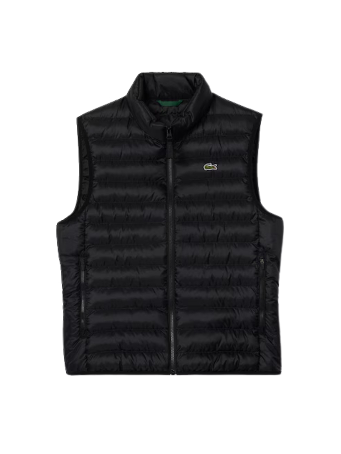 Lacoste Water-Repellent Puffed Vest - Black