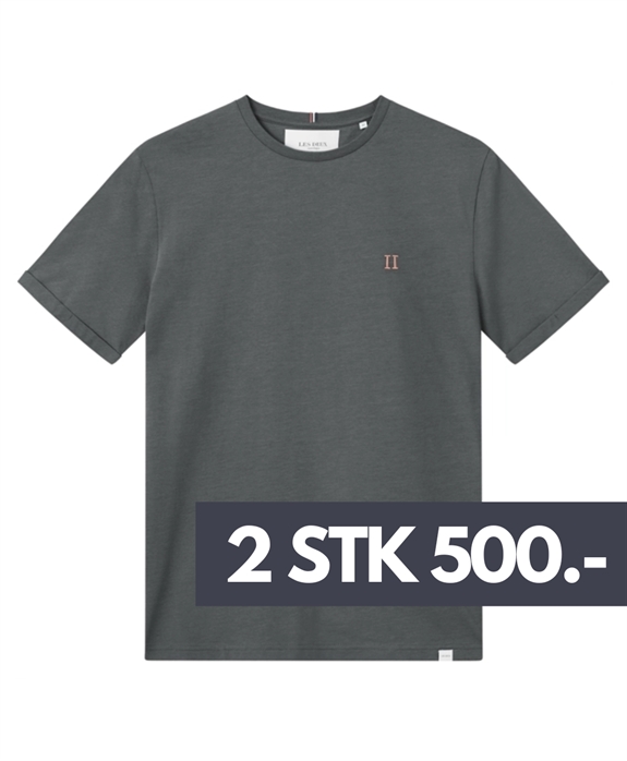 Les Deux Nørregaard t-shirt - Raven/Orange