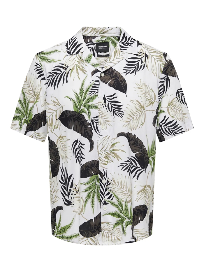 Only & Sons Wayne Life AOP SS Viscose Shirt - Kambaba