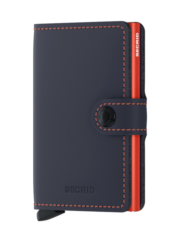 Secrid Miniwallet - Matte Nightblue Orange