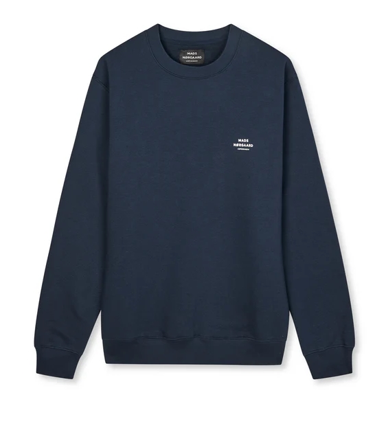 Mads Nørgaard Standard Crew Logo Sweat - Parisian Night