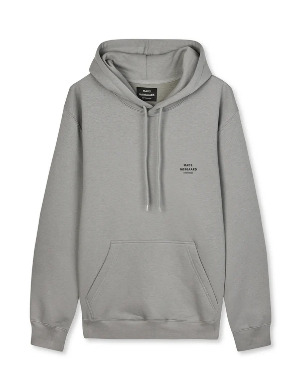 Mads Nørgaard Standard Hoodie Logo Sweat - Moon Mist