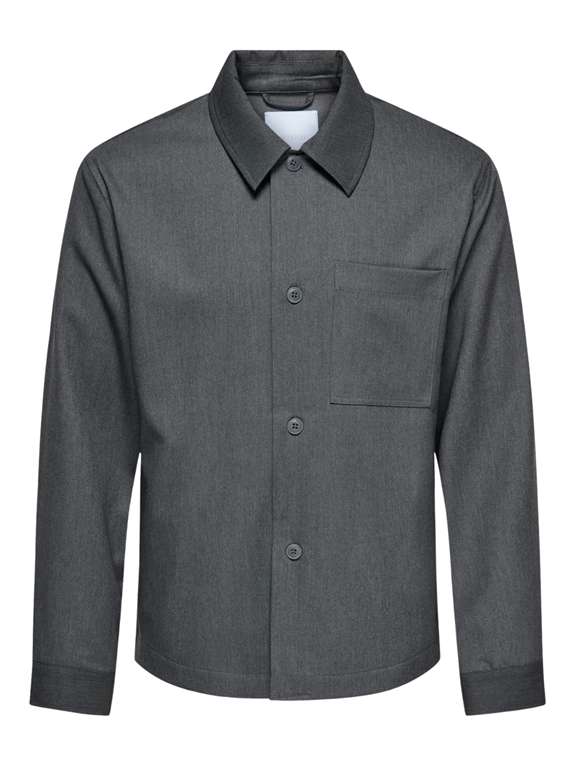 ONLY & SONS Miro tailored REG overshirt - Dark Grey Melange