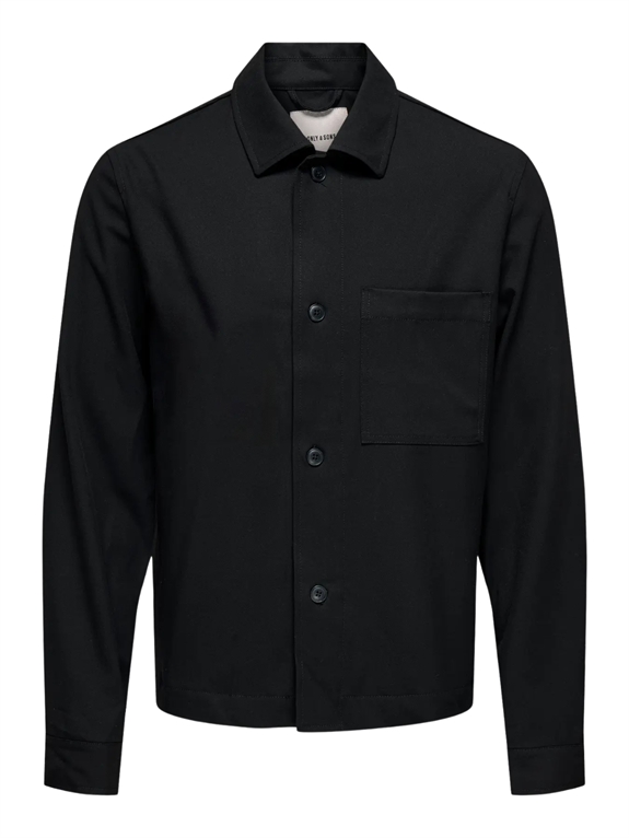 ONLY & SONS Miro tailored REG overshirt - Black