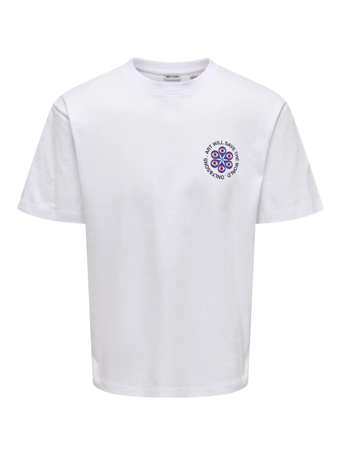 ONLY & SONS Fred Claude RLX SS Tee - Bright White