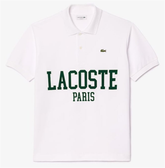 Lacoste Original Flocked Piqué Polo Shirt - White