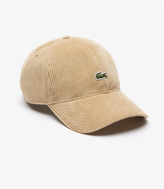 Lacoste Cotton Velour Cap - Beige