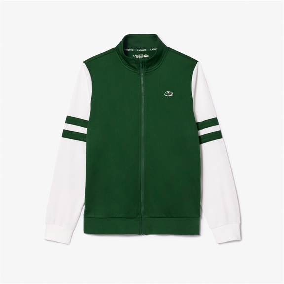 Lacoste Zipped Tennis Sweatshirt - Green/White