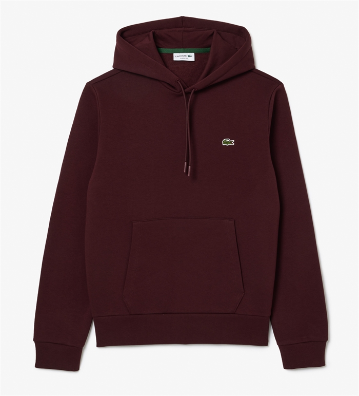 Lacoste Fleece Hoodie - Bordeaux