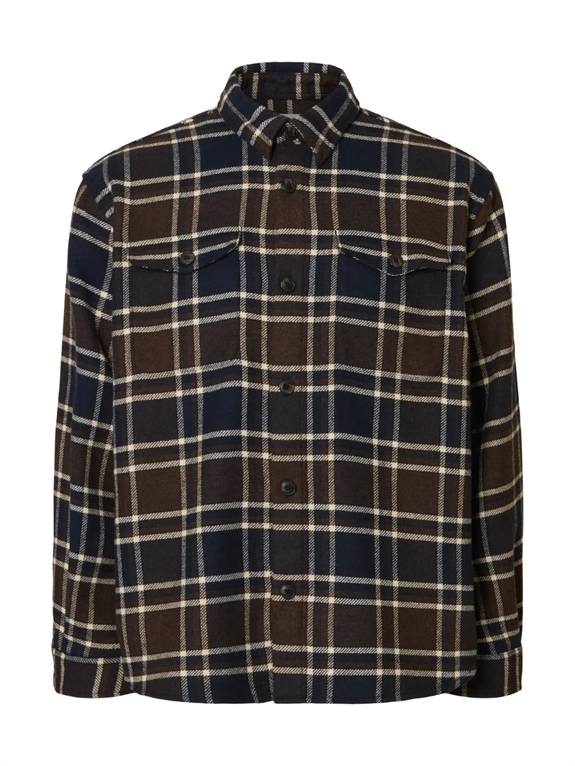 Selected Pablo relaxed wool blend overshirt - Mela/Multicolor 