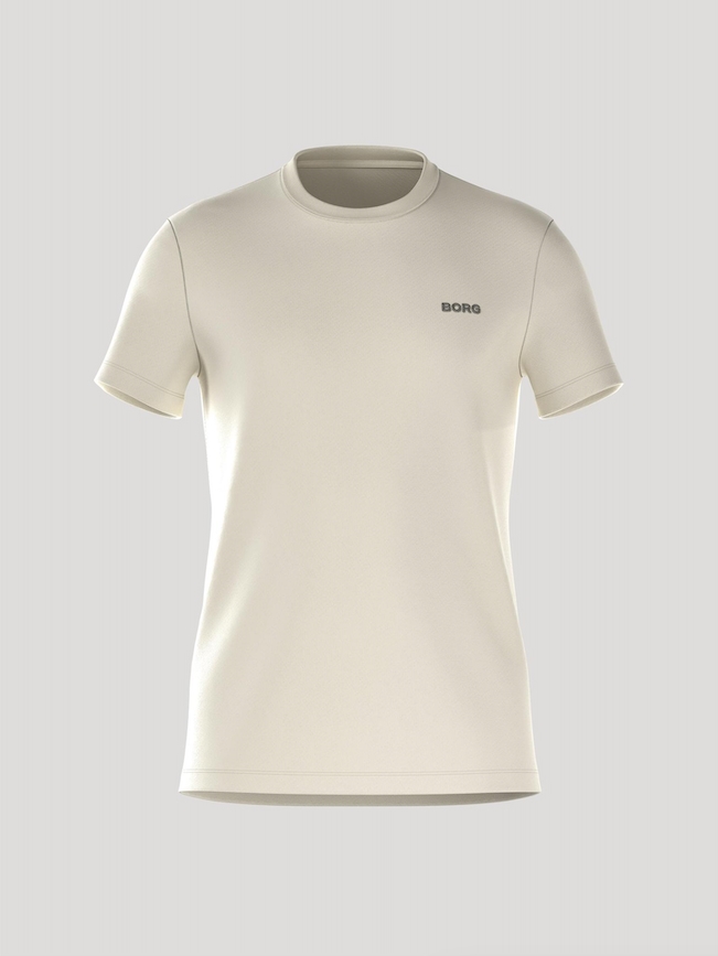 BJÖRN BORG Essential 4 T-shirt - Bone White