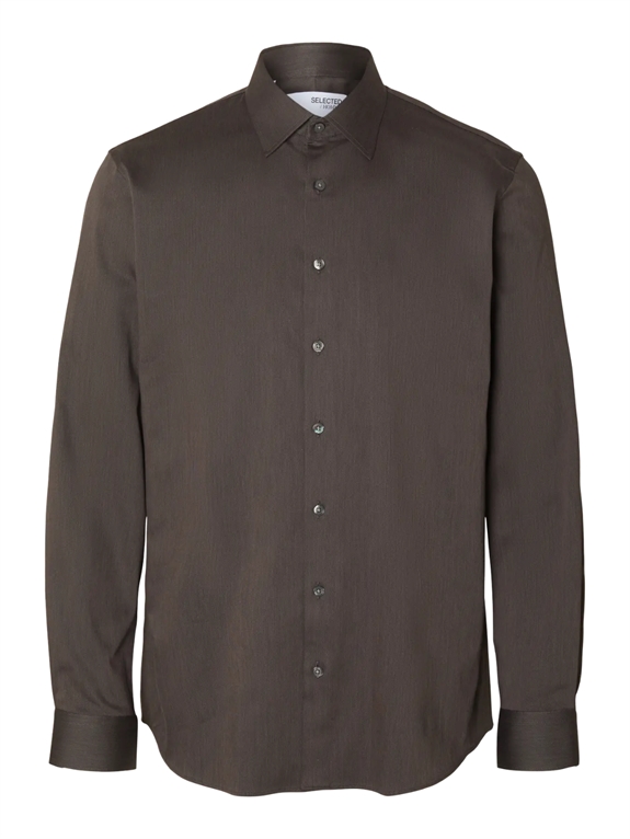 Selected Slim Performance Shirt LS - Morel/Mixed