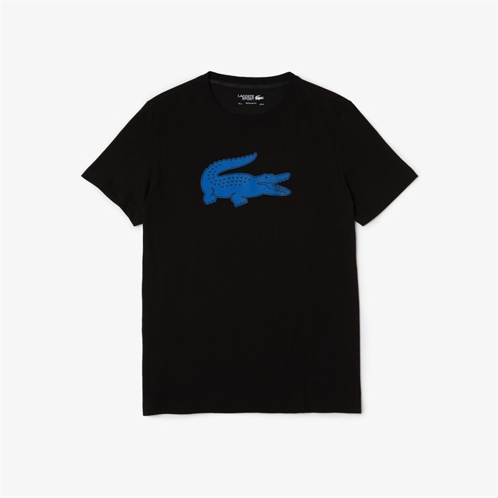 Lacoste Ultra Dry XXL Logo Sport T-shirt - Black/Ladigue