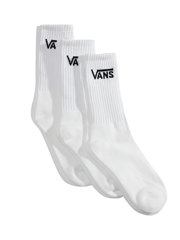 VANS Classic crew 3 pack socks - White