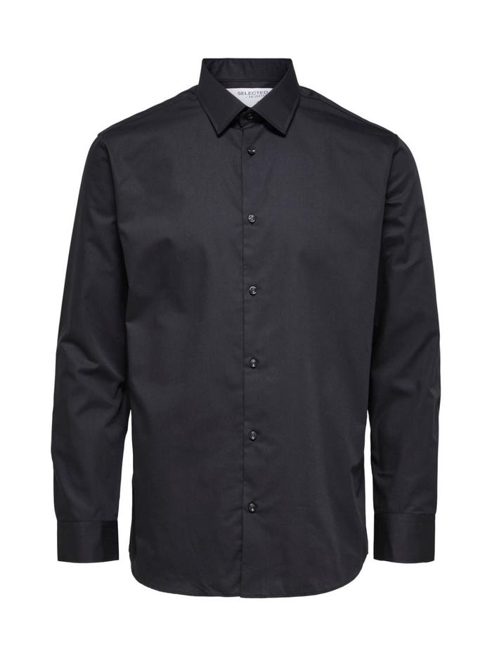 Selected Slim Ethan Shirt LS Classic - Black