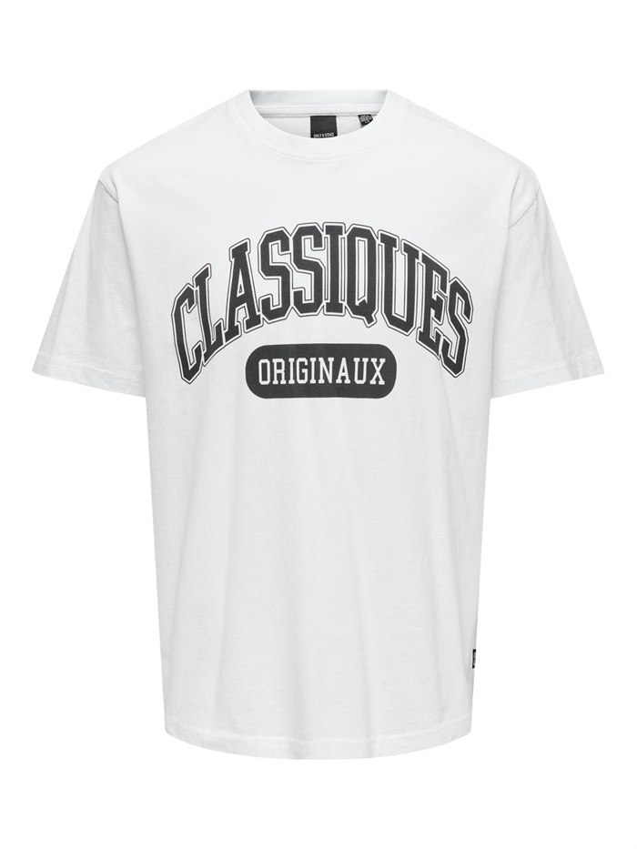 Only & Sons Classiques OVZ SS T-shirt - White