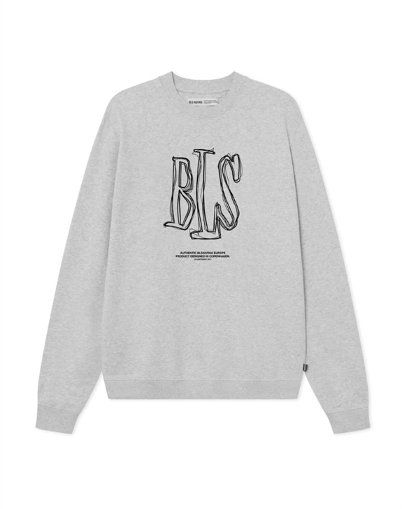BLS Hafnia Handwritten Crewneck - Grey Melange