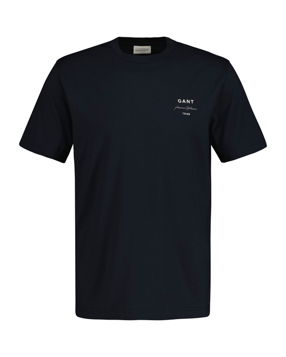 GANT Logo Script SS T-shirt - Black