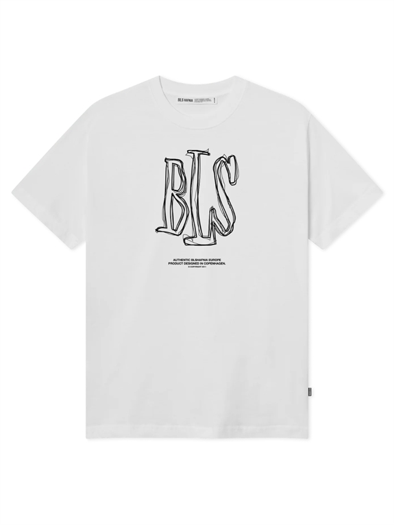 BLS Hafnia Handwritten Capital T-shirt - White