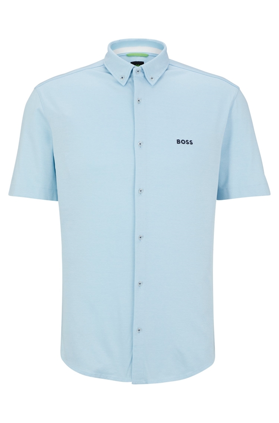 BOSS Green Biadia_R shirt - 451 Light/Pastel Blue