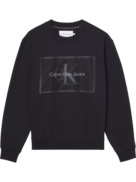 Calvin Klein Jeans Monologo Mesh Box crewneck - Black