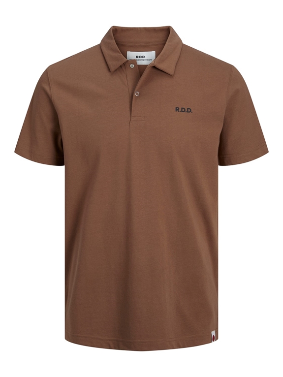 R.D.D Royal Denim Division Mark Polo Jersey S/S - Cocoa Brown